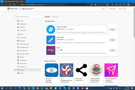 Microsoft Edge Addons